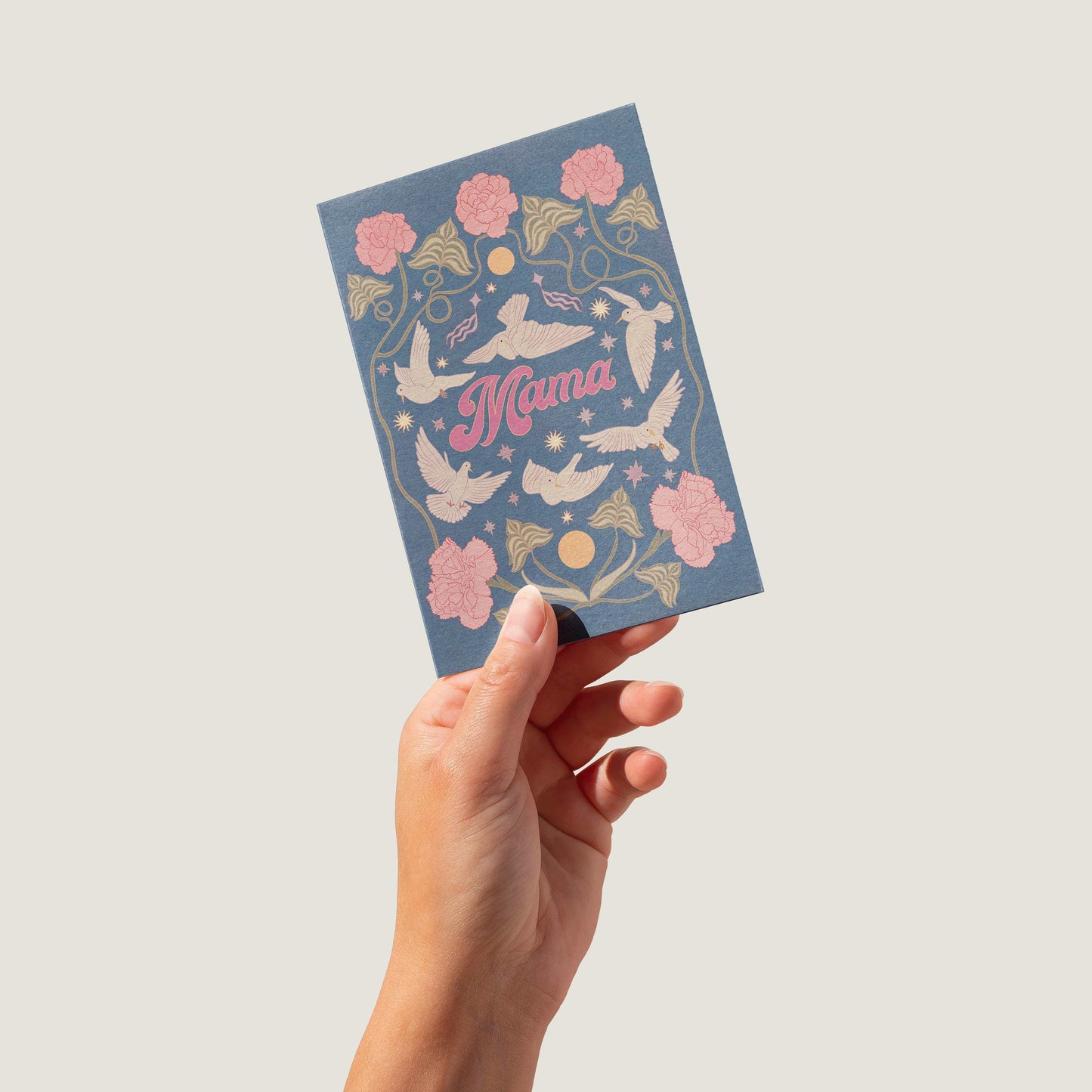 Mother's Day 'Mama' Card with Kraft (brown) envelope-0